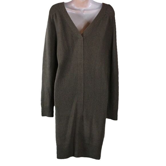 TREASURE & BOND Sweater Dress in Olive Green Size XS - Picture 4 of 10